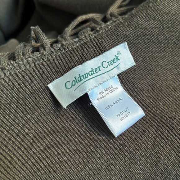 Dark Olive Green Shawl with Tassel Fringe Trim, Long Oversized Wrap, One Size - Picture 8 of 9